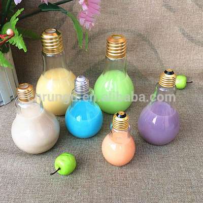 Retail 26oz 10oz Juice Light Bulb Bottle with Lid