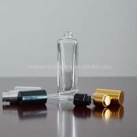 Square highball 30ml small glass perfume bottle with spray lid