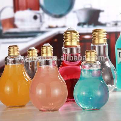 Juice Light Bulb Bottle with Lid